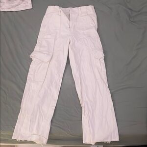 White Cargo Pants